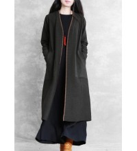 vintage oversize maxi coat dull green pockets Coats